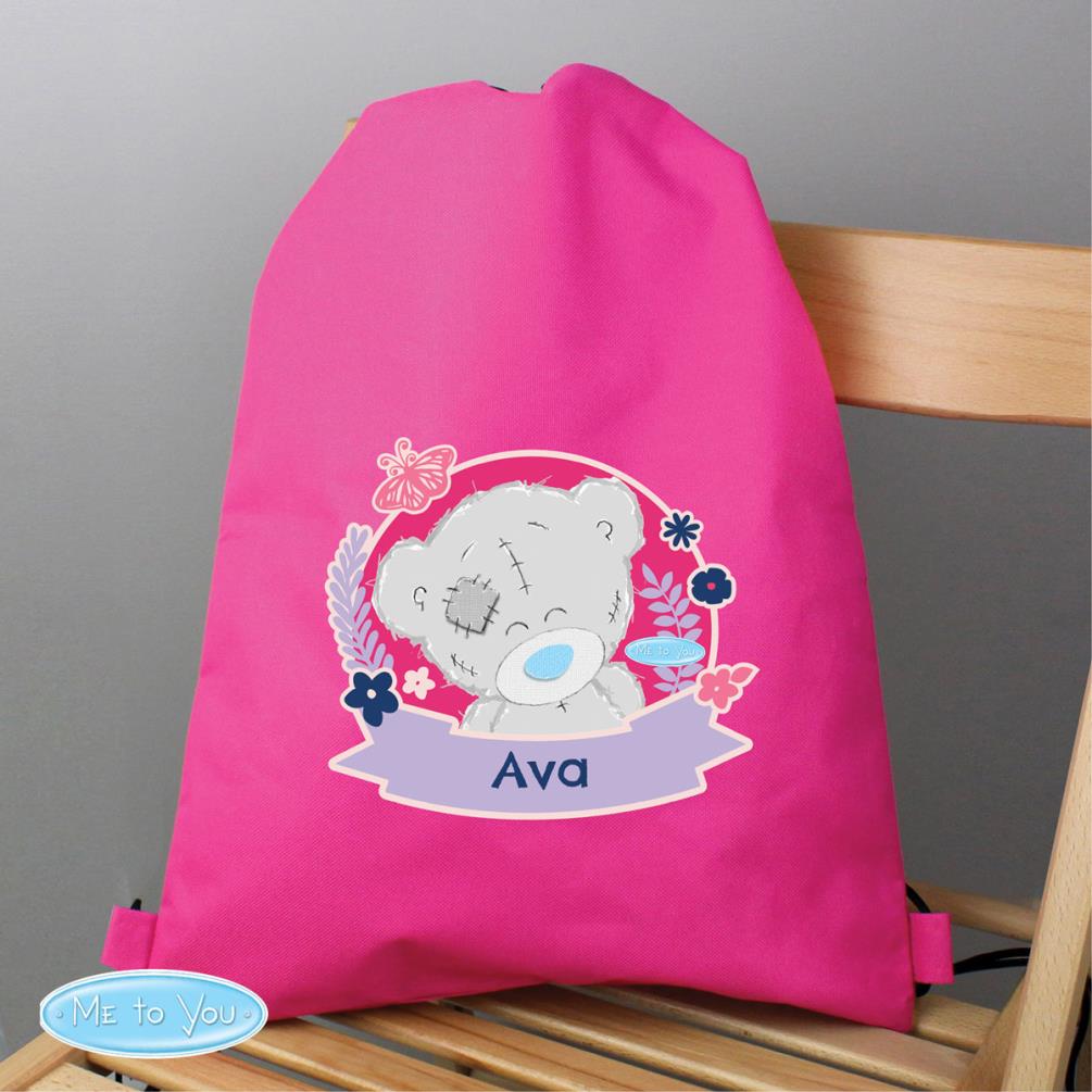 Personalised Me to You Bear Pink Swim & Kit Bag Extra Image 1